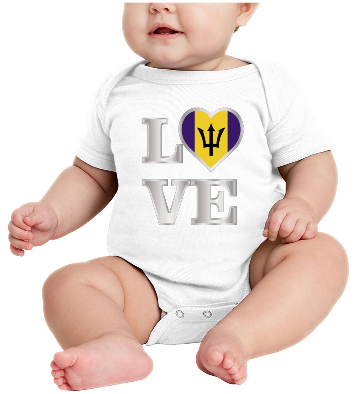 Barbados Love Baby Onesie