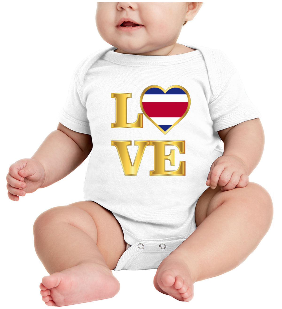 Costa Rica Love Baby Onesie