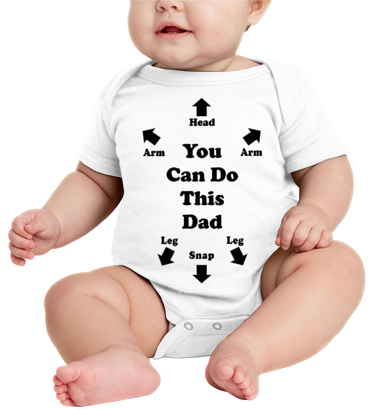 New Dad You Can Do This Dad Funny Baby Onesie