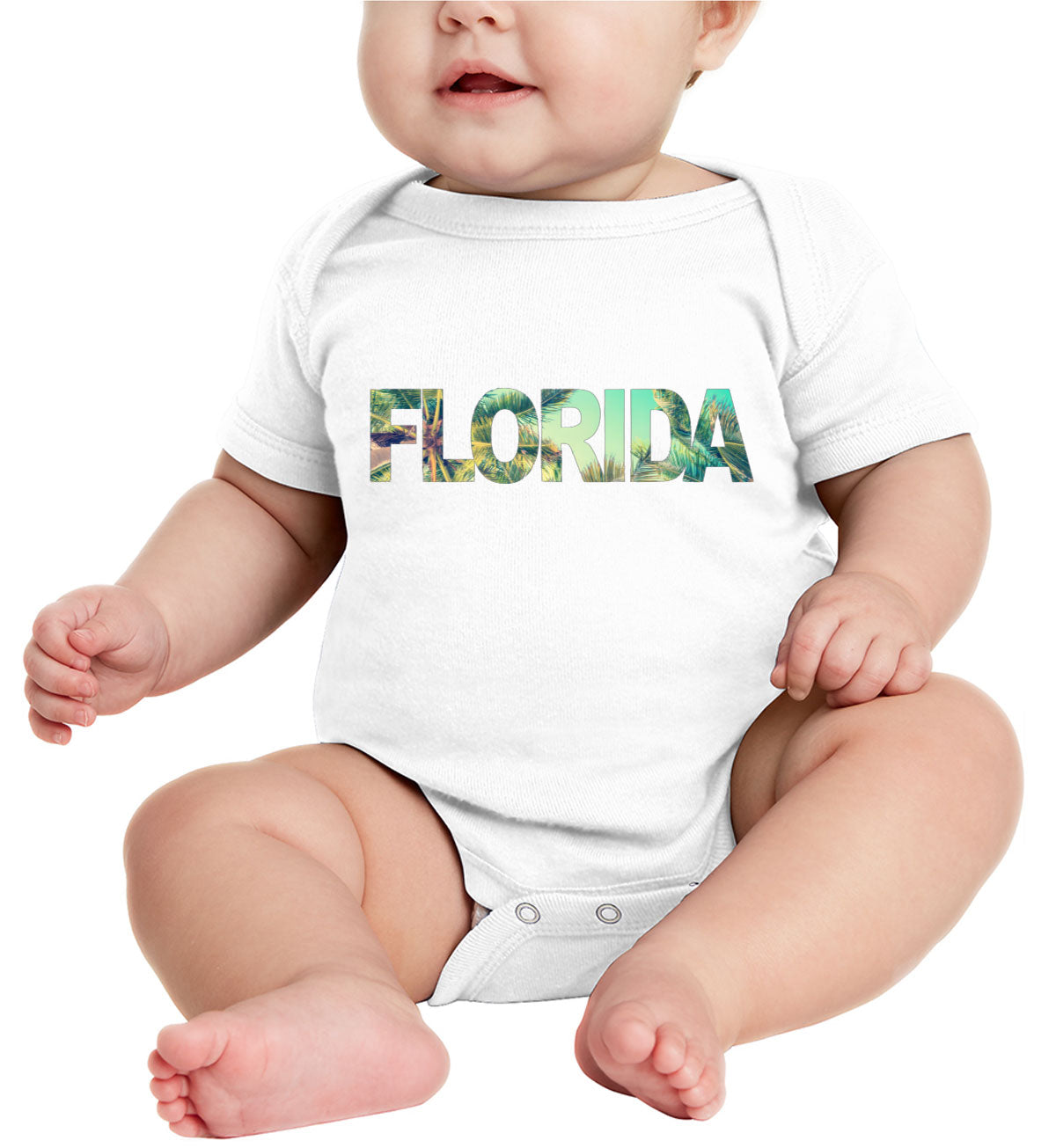 Florida Typography Baby Onesie