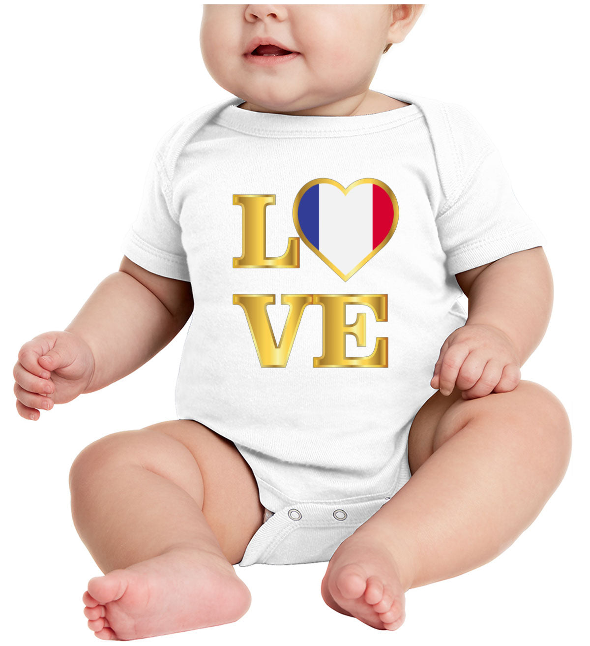 France Love Baby Onesie