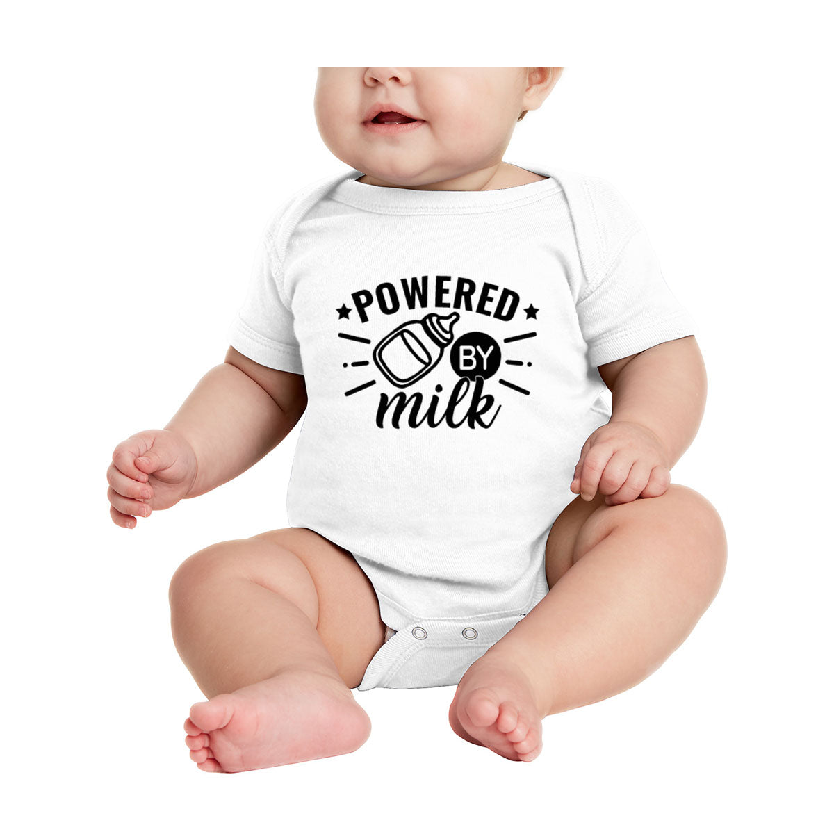 Powered By Milk Baby Onesie