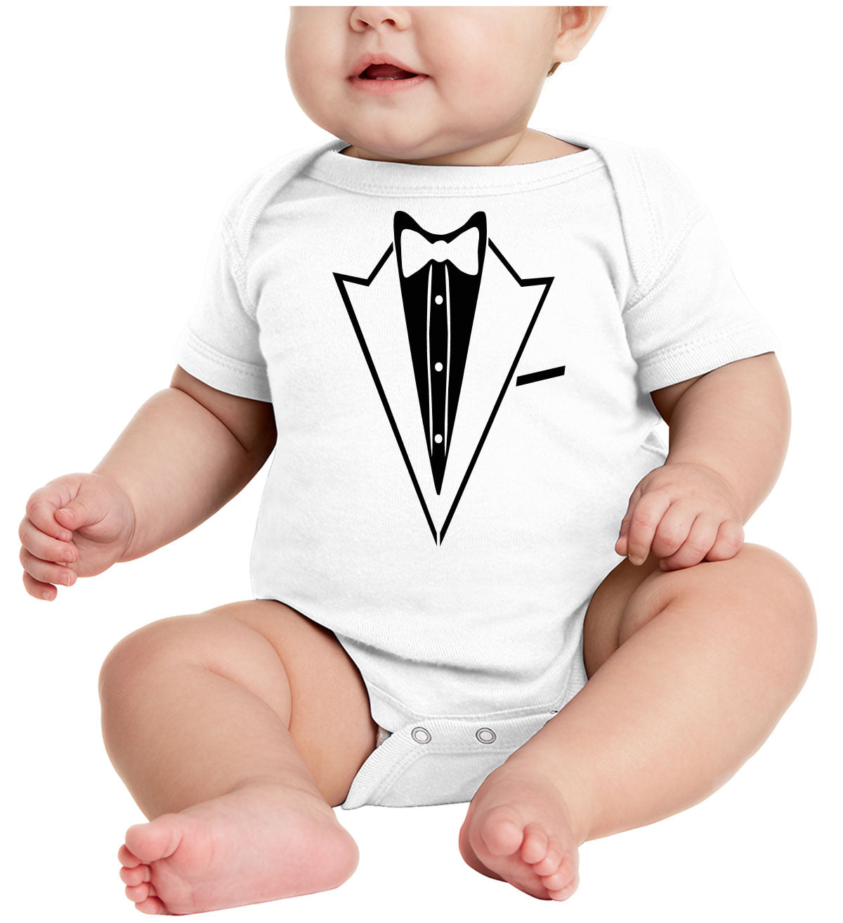 Baby Tuxedo Baby Onesie