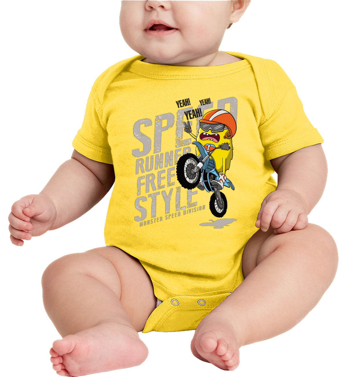 Biker Monster Baby Onesie