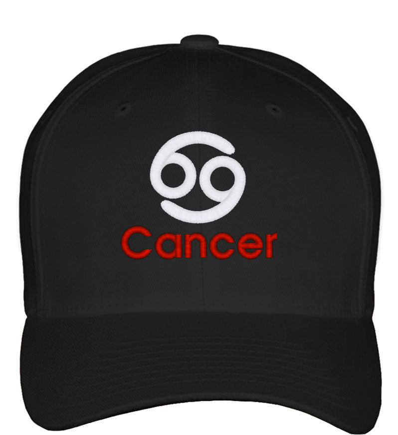 Cancer Zodiac Sign Horoscope Astrology Fitted Baseball Cap