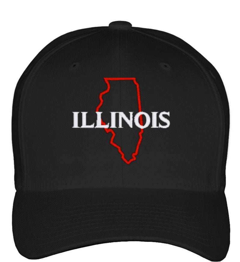 Illinois Fitted Baseball Cap