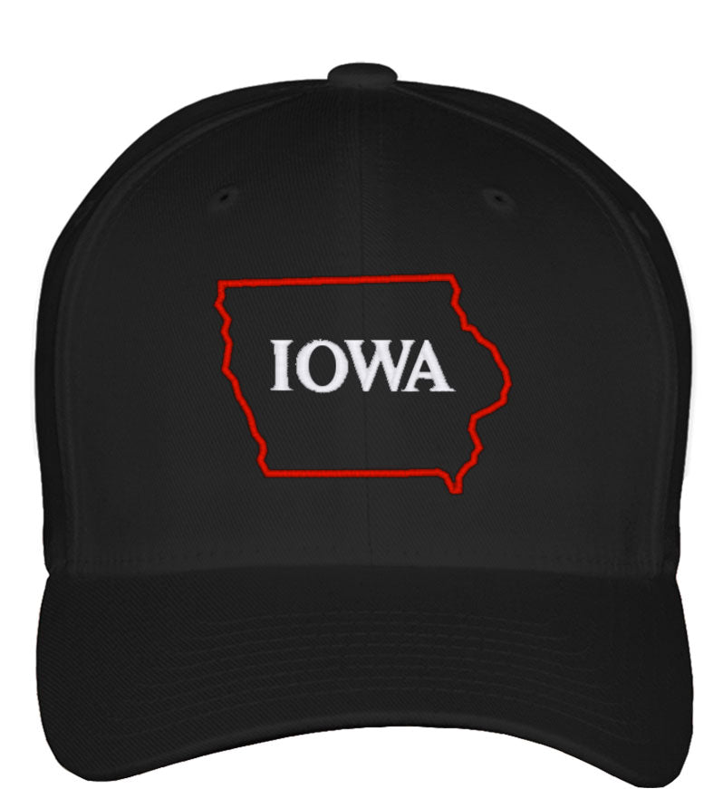 Iowa Fitted Baseball Cap