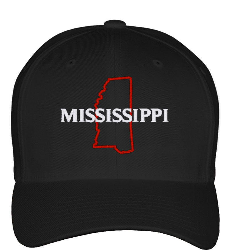 Mississippi Fitted Baseball Cap