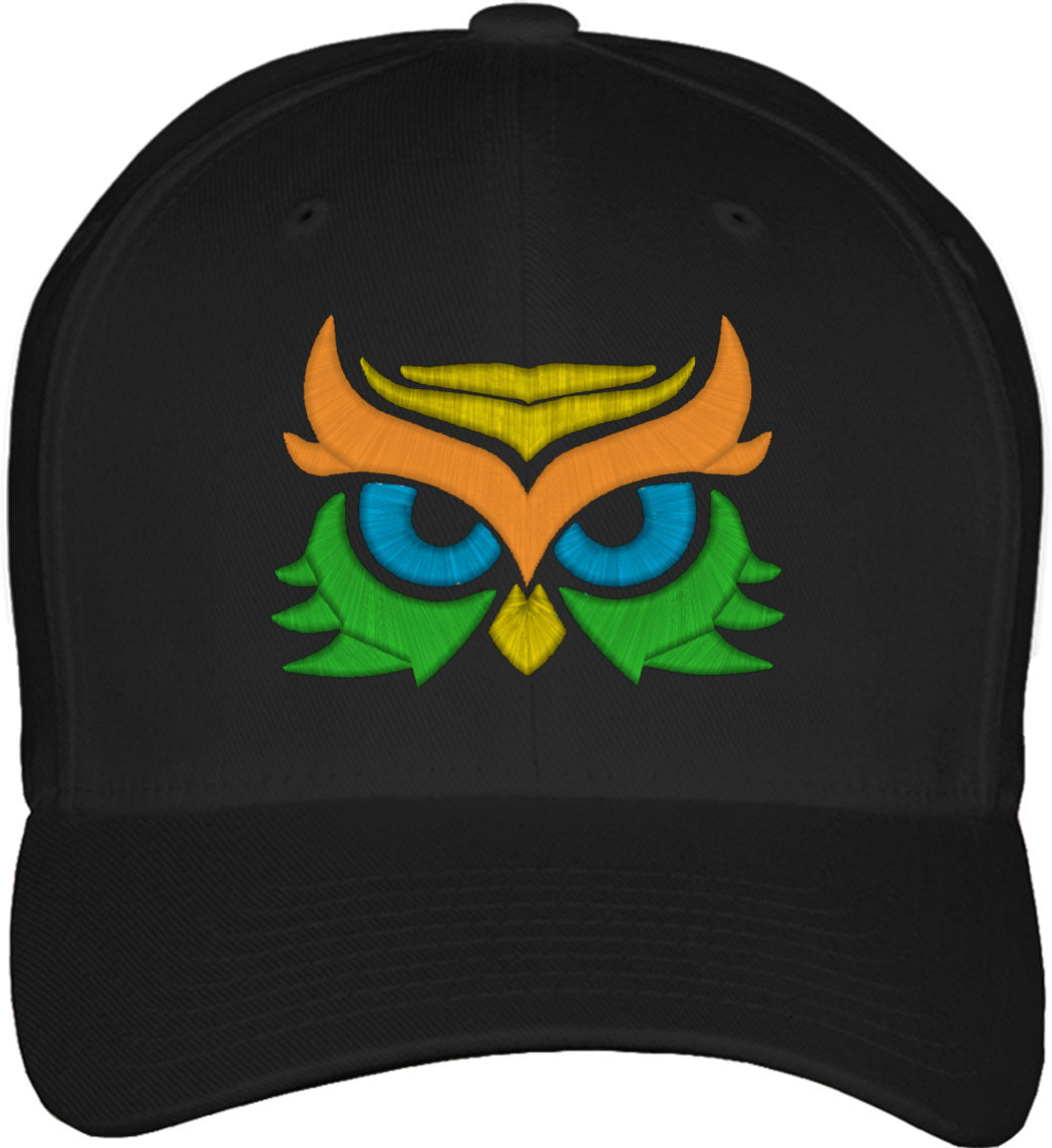 Owl Fitted Baseball Cap