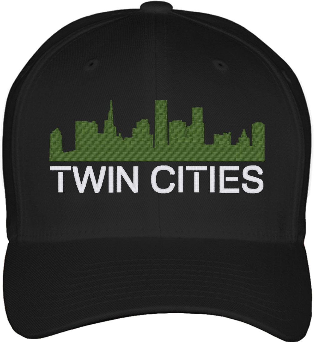 Twin Cities Minneapolis And Saint Paul Fitted Baseball Cap