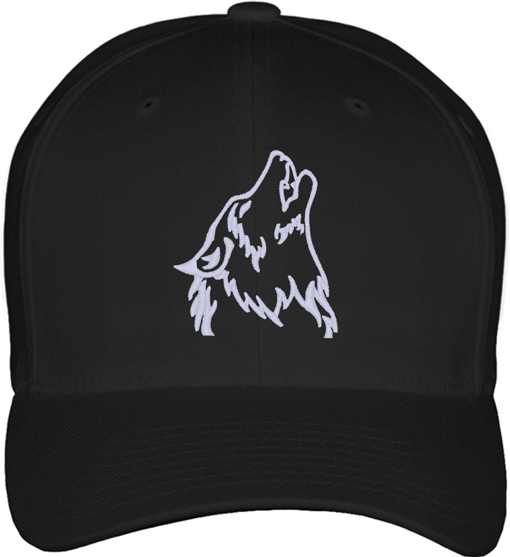 Wolf Head Fitted Baseball Cap