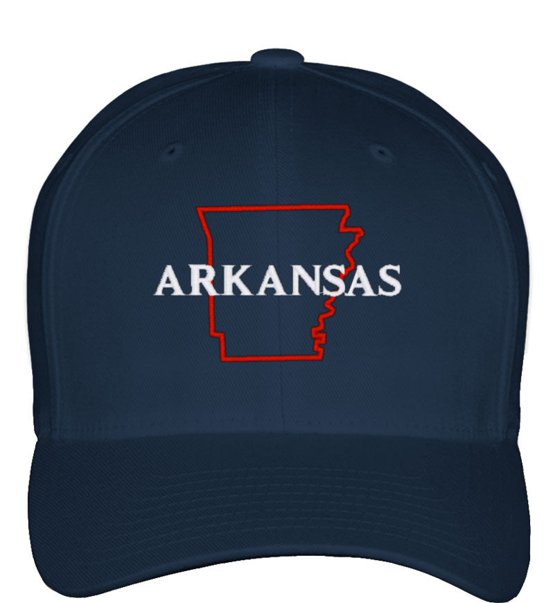 Arkansas Fitted Baseball Cap