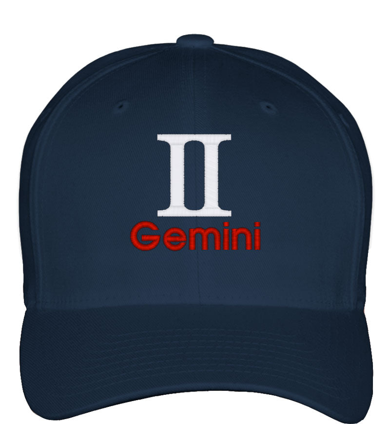 Gemini Zodiac Sign Horoscope Astrology Fitted Baseball Cap