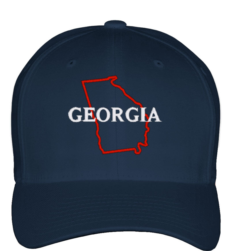 Georgia Fitted Baseball Cap