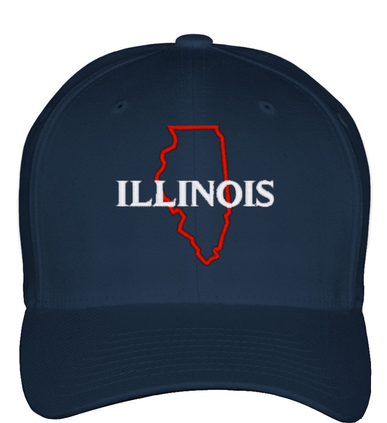 Illinois Fitted Baseball Cap