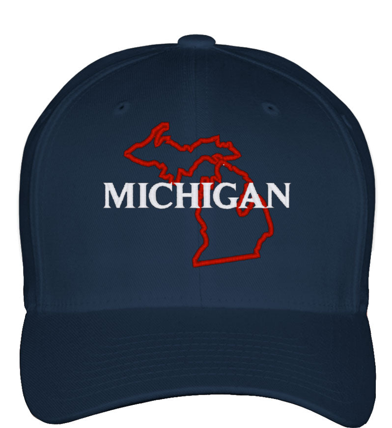 Michigan Fitted Baseball Cap