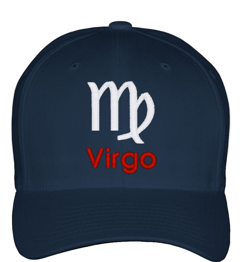 Virgo Zodiac Sign Horoscope Astrology Fitted Baseball Cap