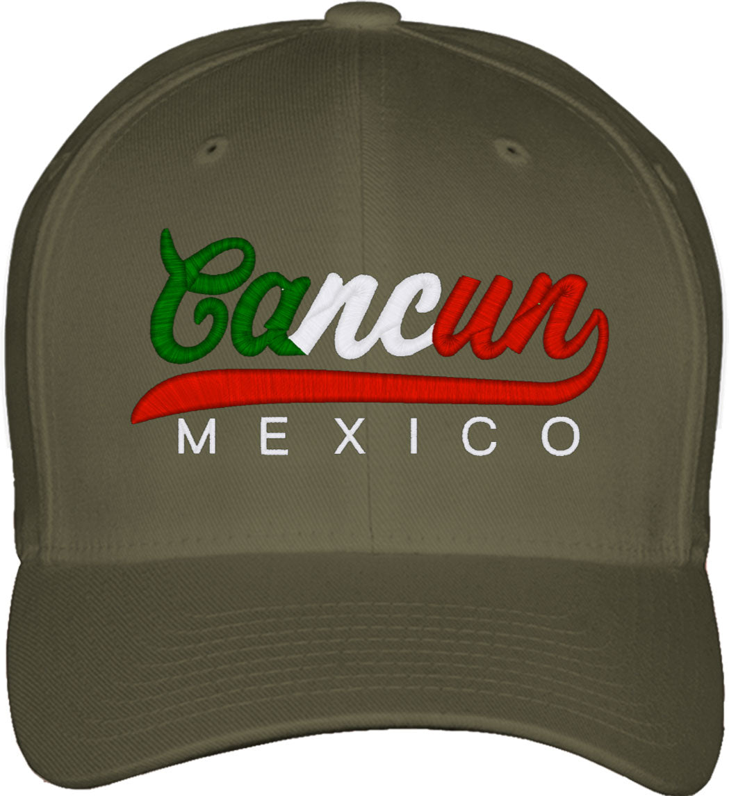 Cancun Mexico Fitted Baseball Cap