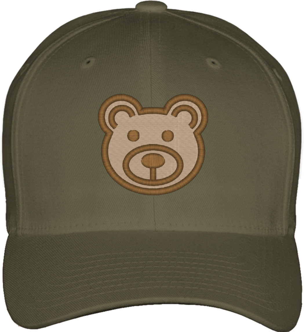 Cute Bear Fitted Baseball Cap