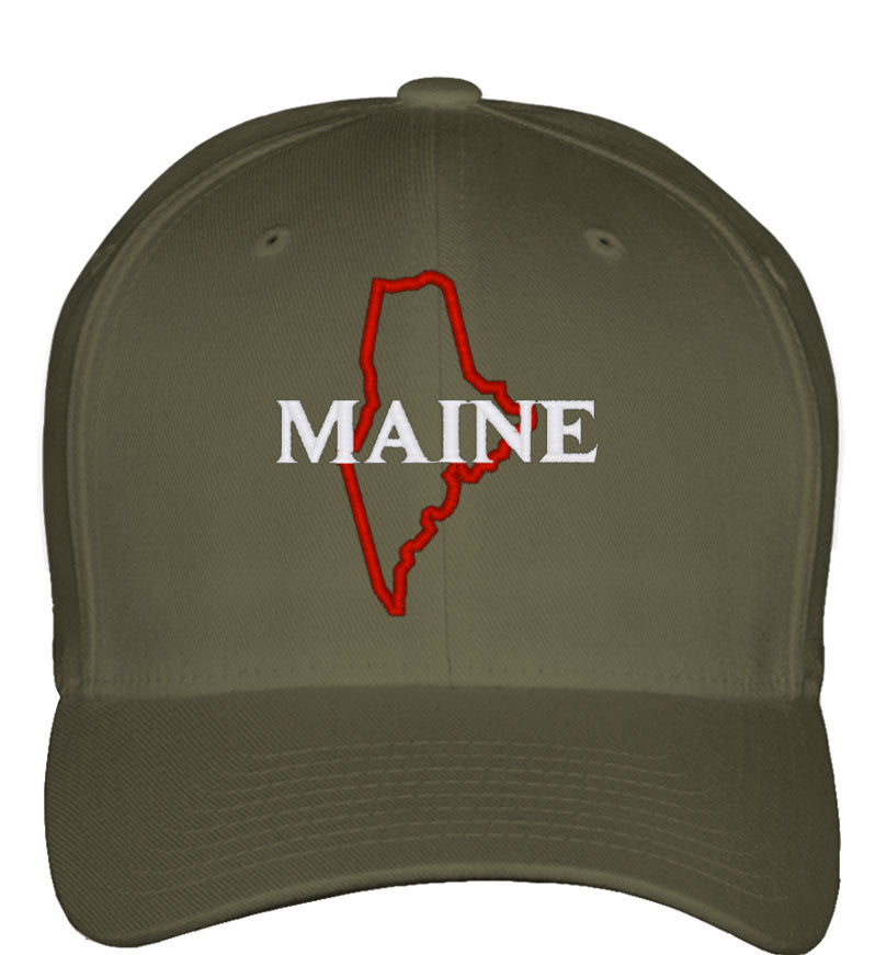 Maine Fitted Baseball Cap
