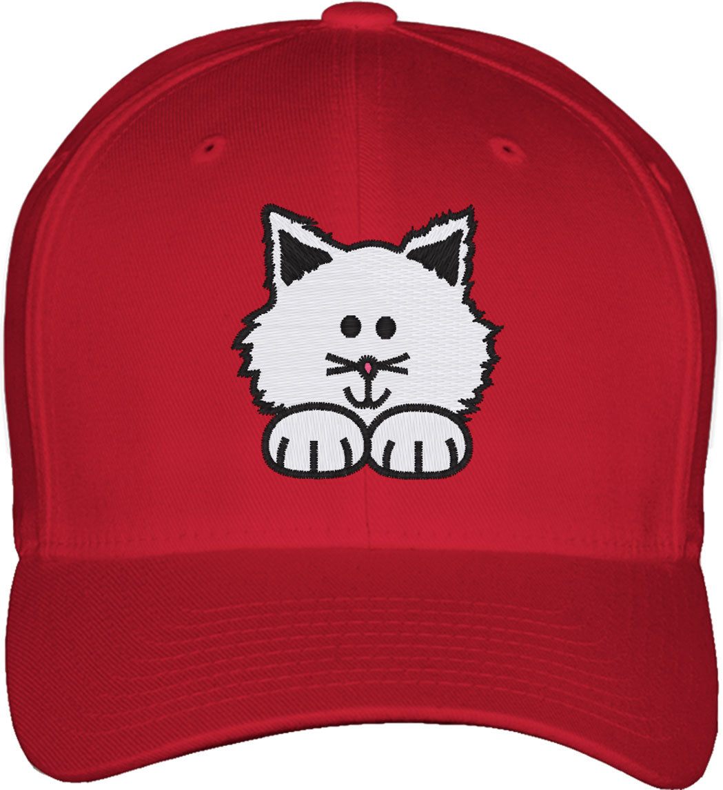 Cute Kitten Cat Fitted Baseball Cap