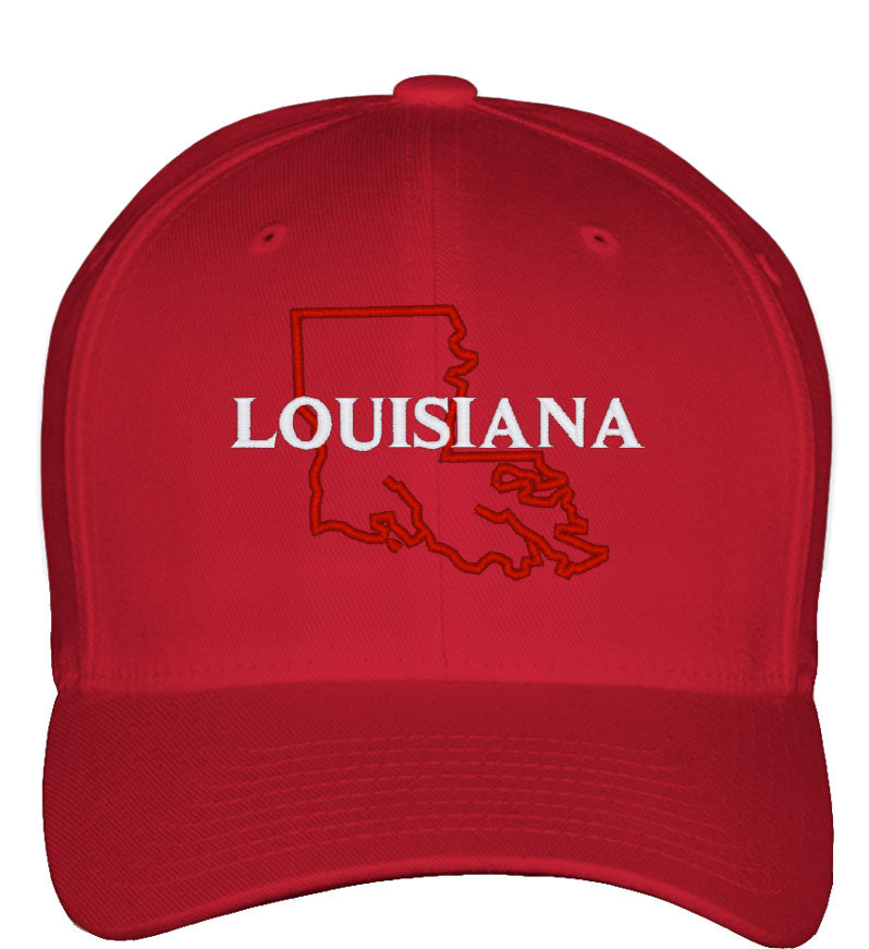 Louisiana Fitted Baseball Cap
