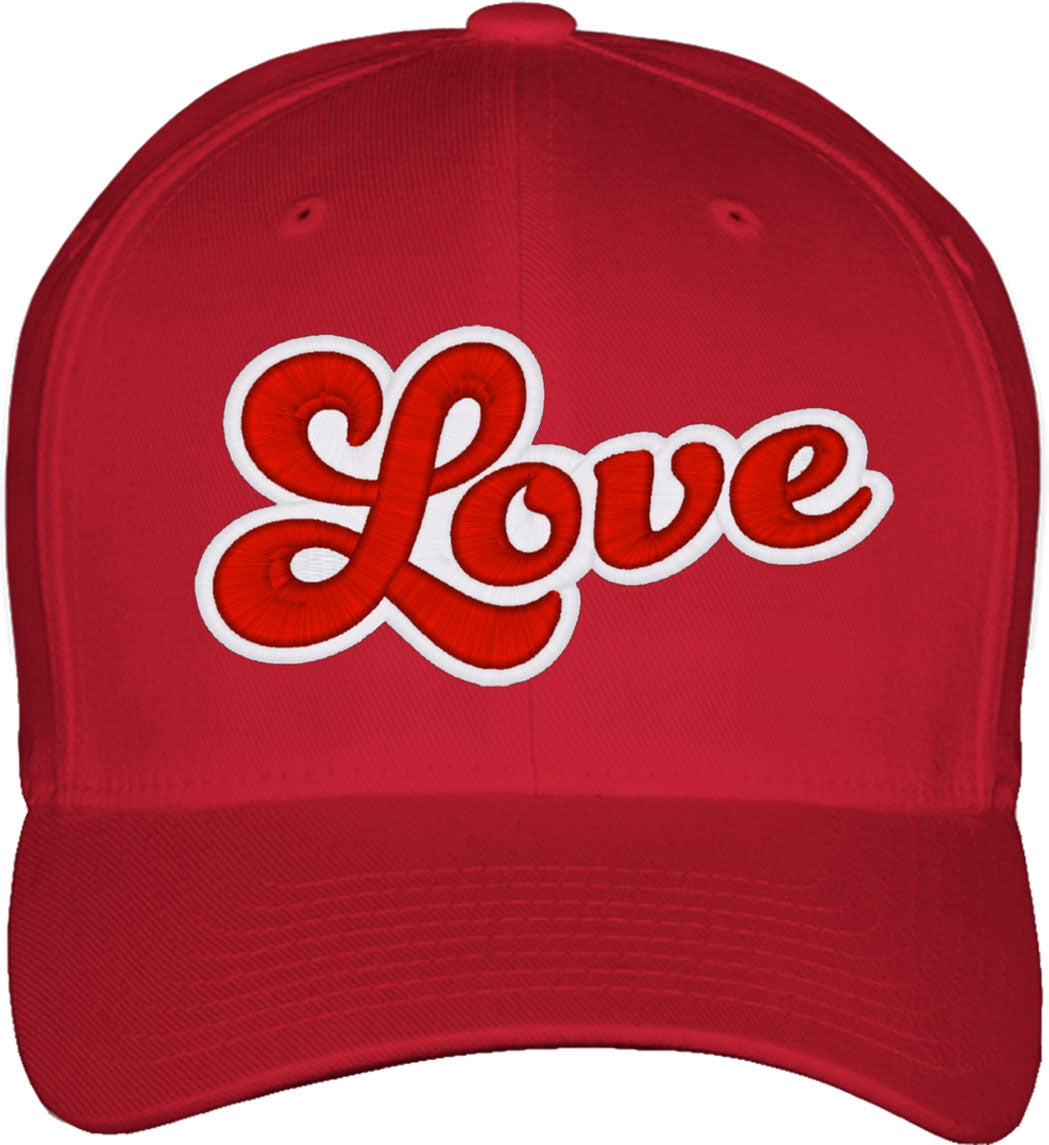 Love Valentine's Day Fitted Baseball Cap