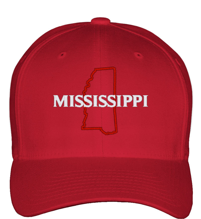 Mississippi Fitted Baseball Cap
