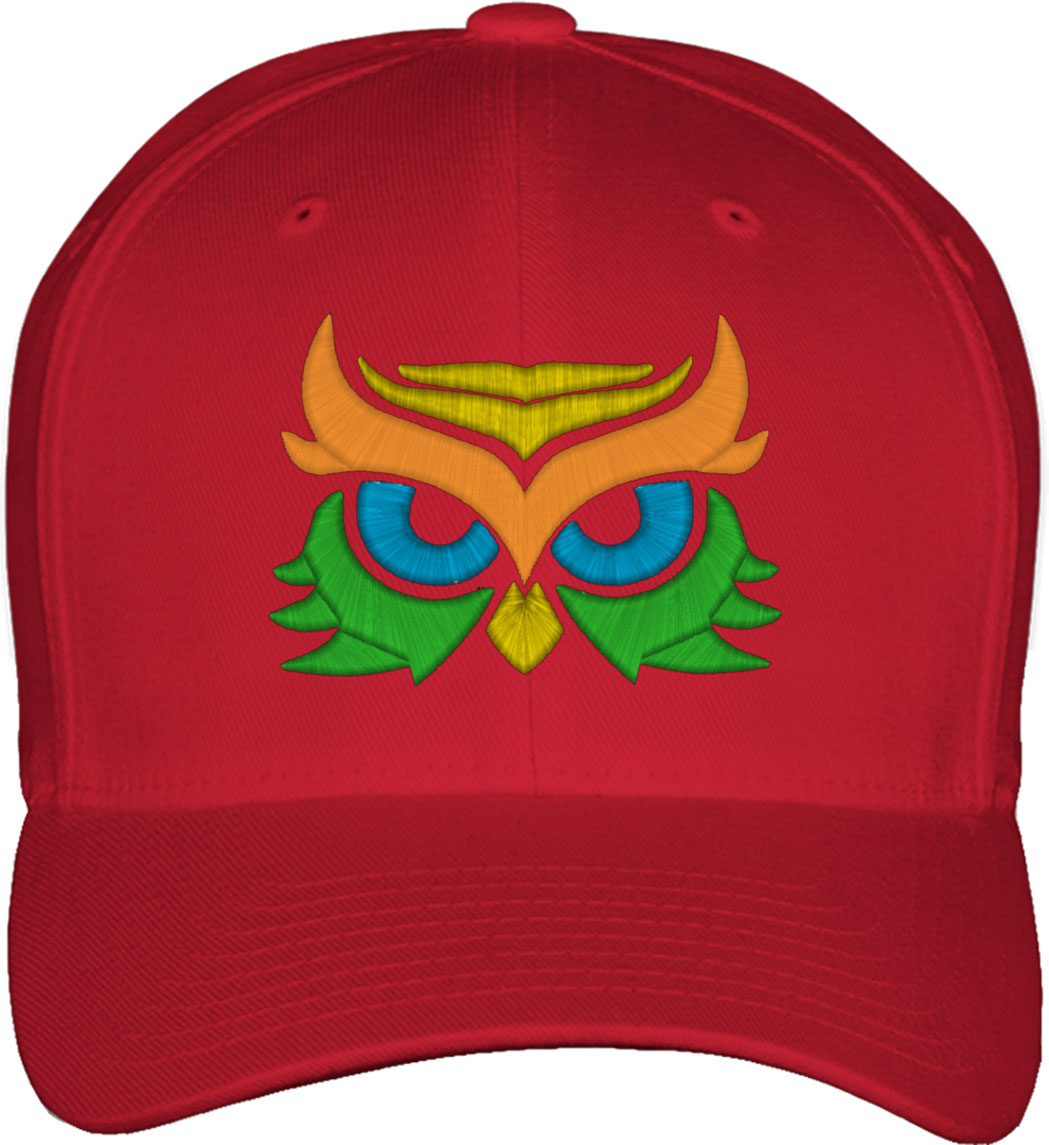 Owl Fitted Baseball Cap