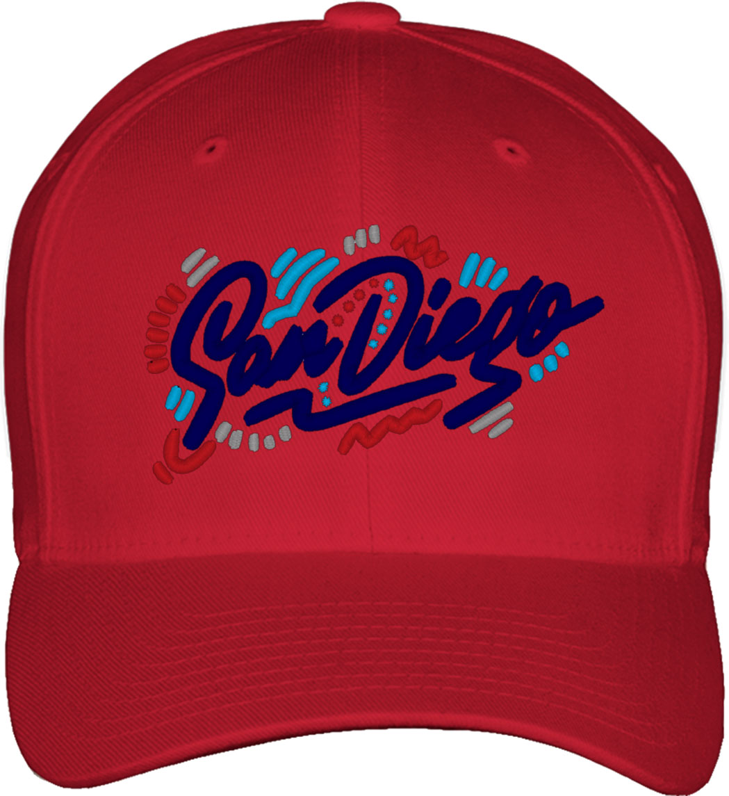 San Diego Fitted Baseball Cap