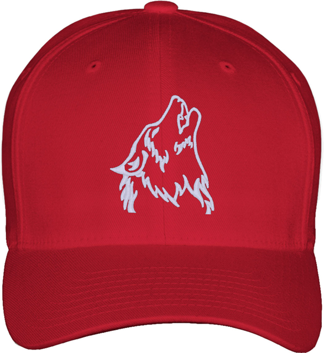 Wolf Head Fitted Baseball Cap