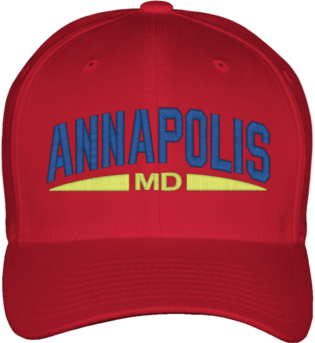 Annapolis Maryland Fitted Baseball Cap