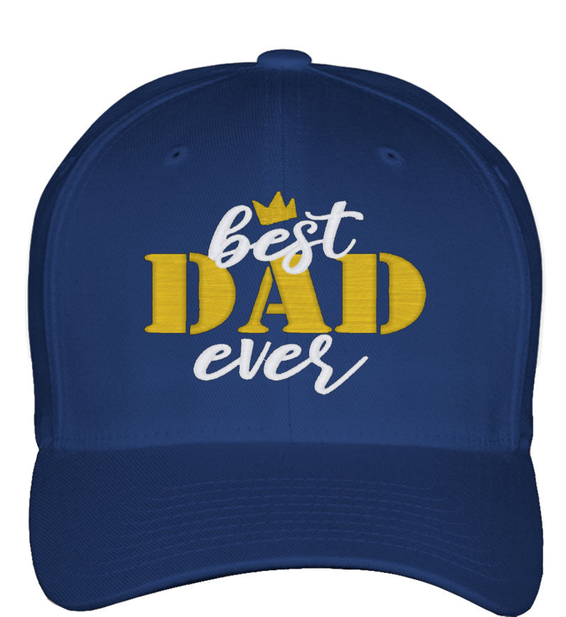 Best Dad Ever Fitted Baseball Cap