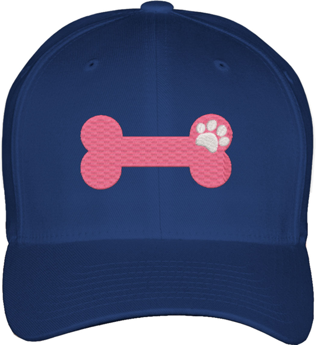 Dog Bone Fitted Baseball Cap
