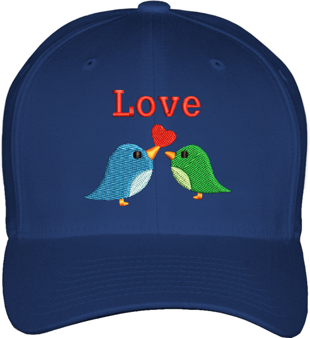 Love Birds Fitted Baseball Cap