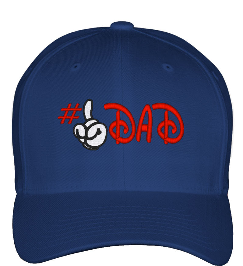 Number One Dad Fitted Baseball Cap