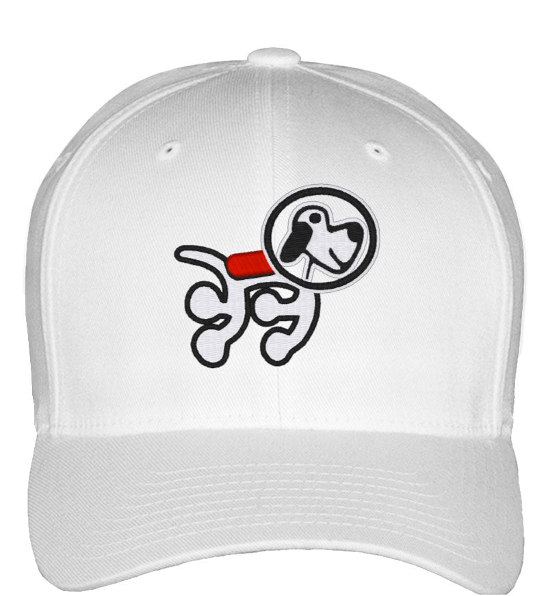 Astronaut Dog Fitted Baseball Cap