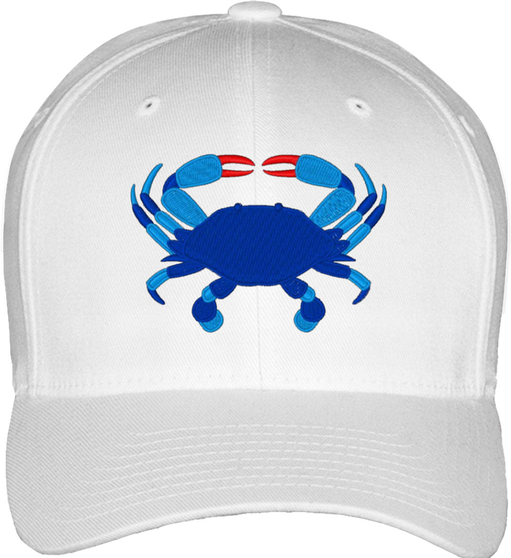 Blue Crab Fitted Baseball Cap
