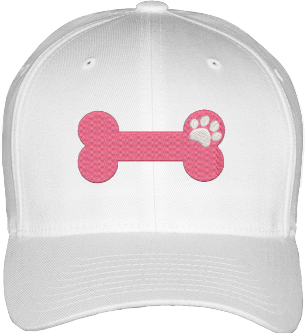 Dog Bone Fitted Baseball Cap
