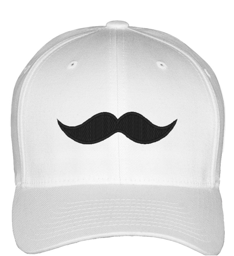 Mustache Fitted Baseball Cap