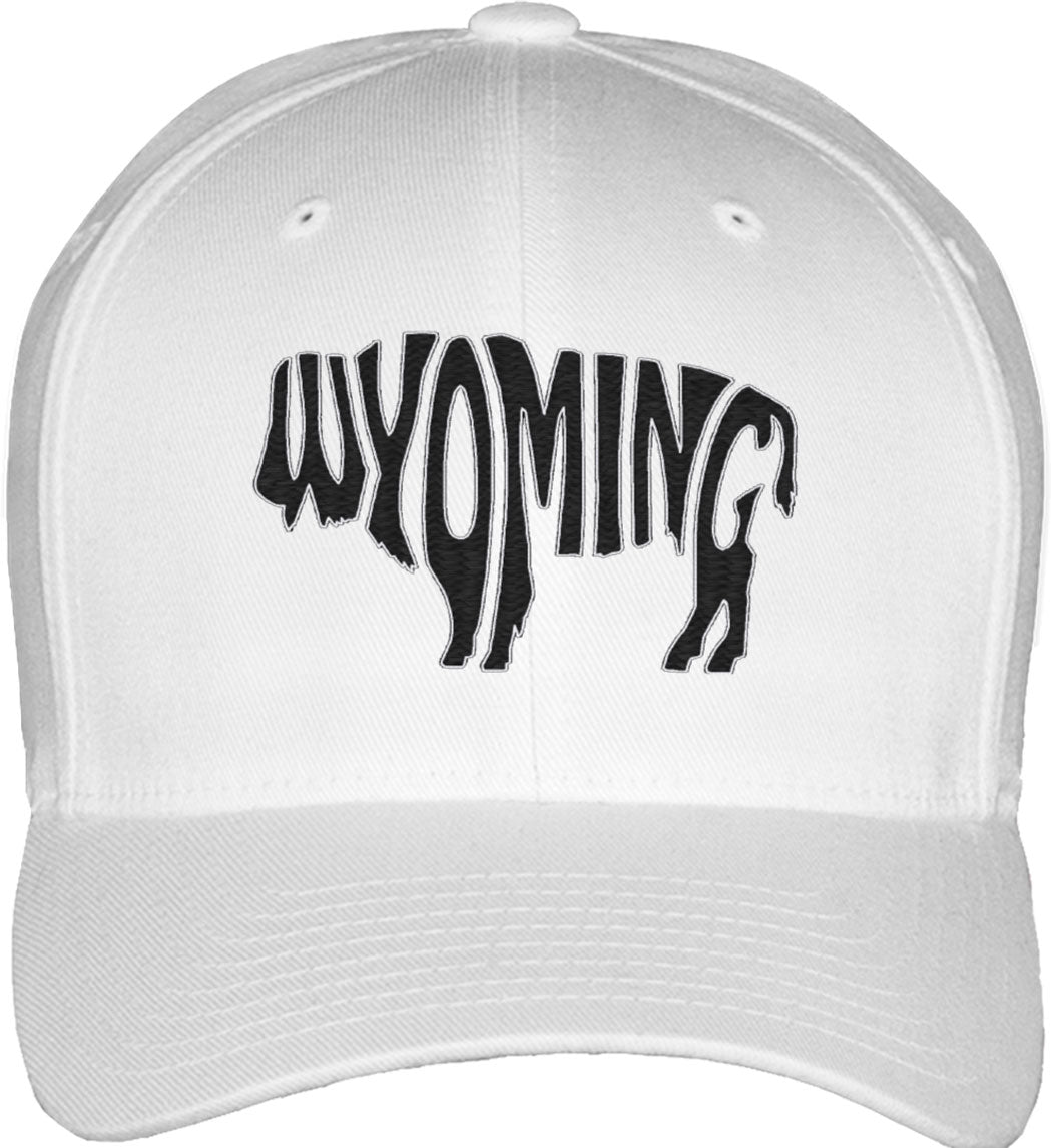 Wyoming Bison Buffalo Fitted Baseball Cap