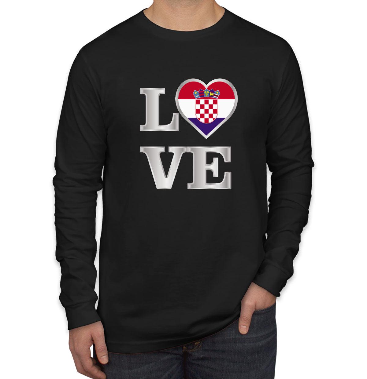 Croatia Love Long Sleeve Shirt