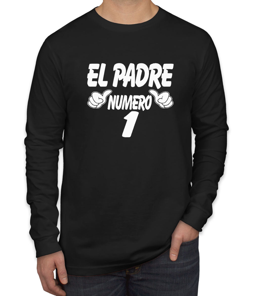 El Padre Numero 1 Men's Long Sleeve Shirt