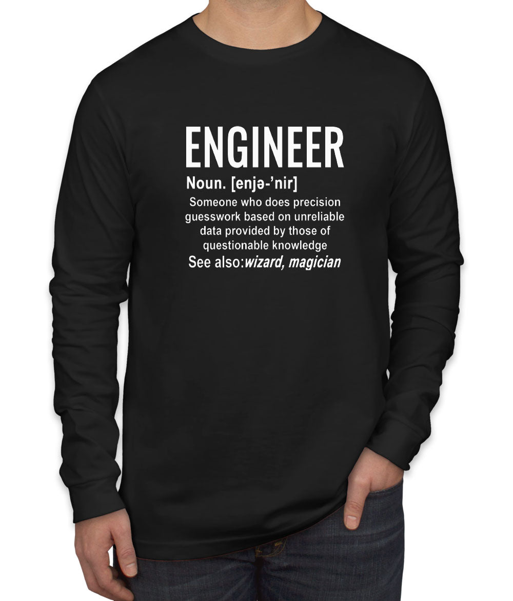 Engineer Definition Men's Long Sleeve Shirt