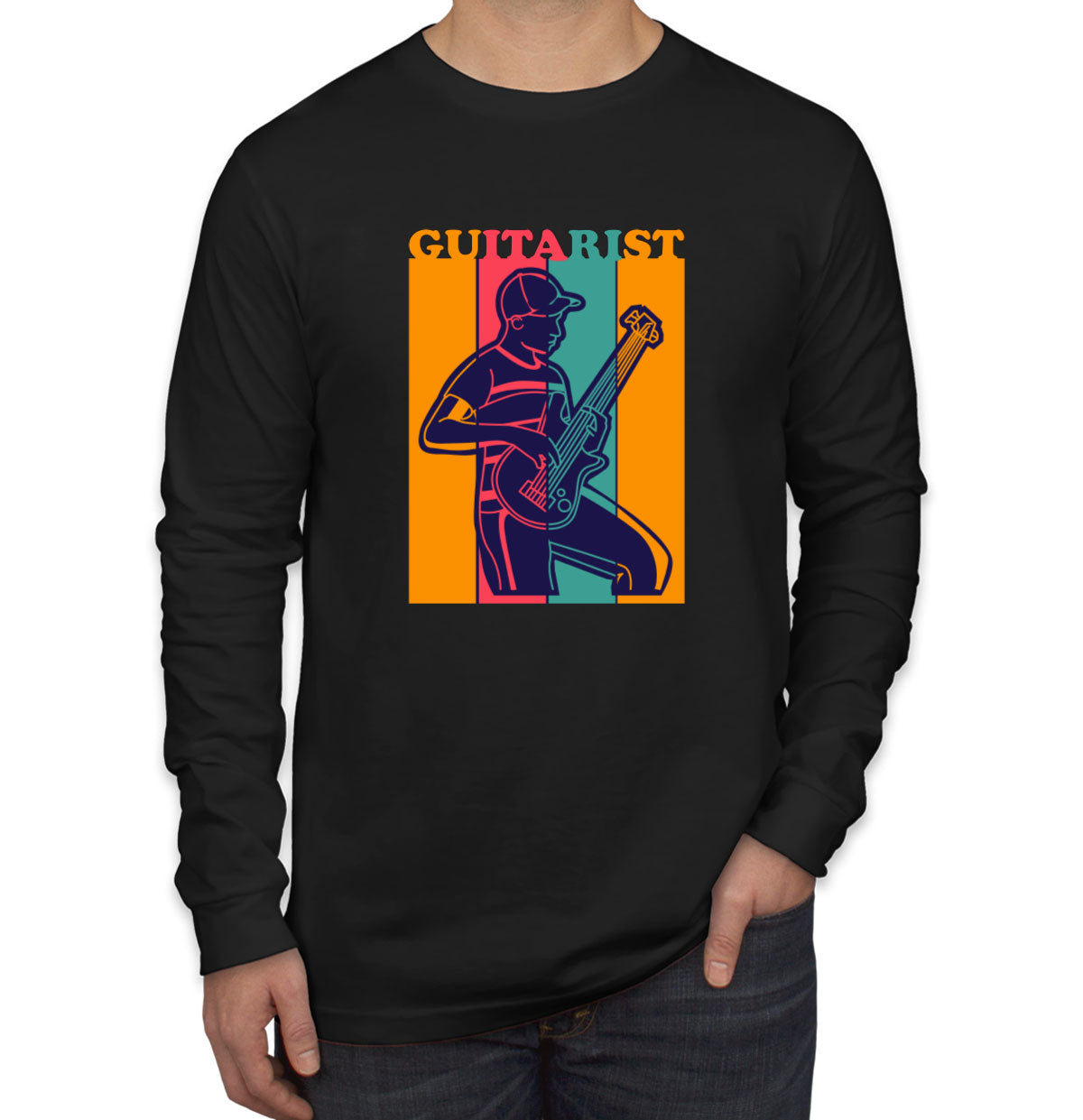 Guitarist Men's Long Sleeve Shirt