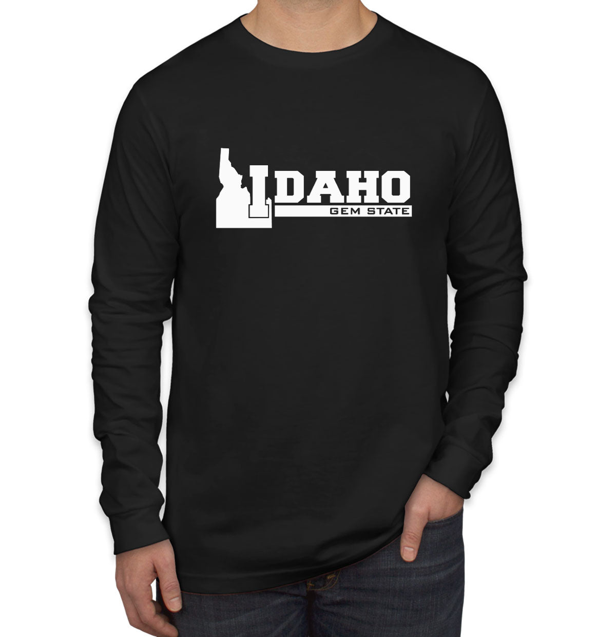Idaho Gem State Men's Long Sleeve Shirt
