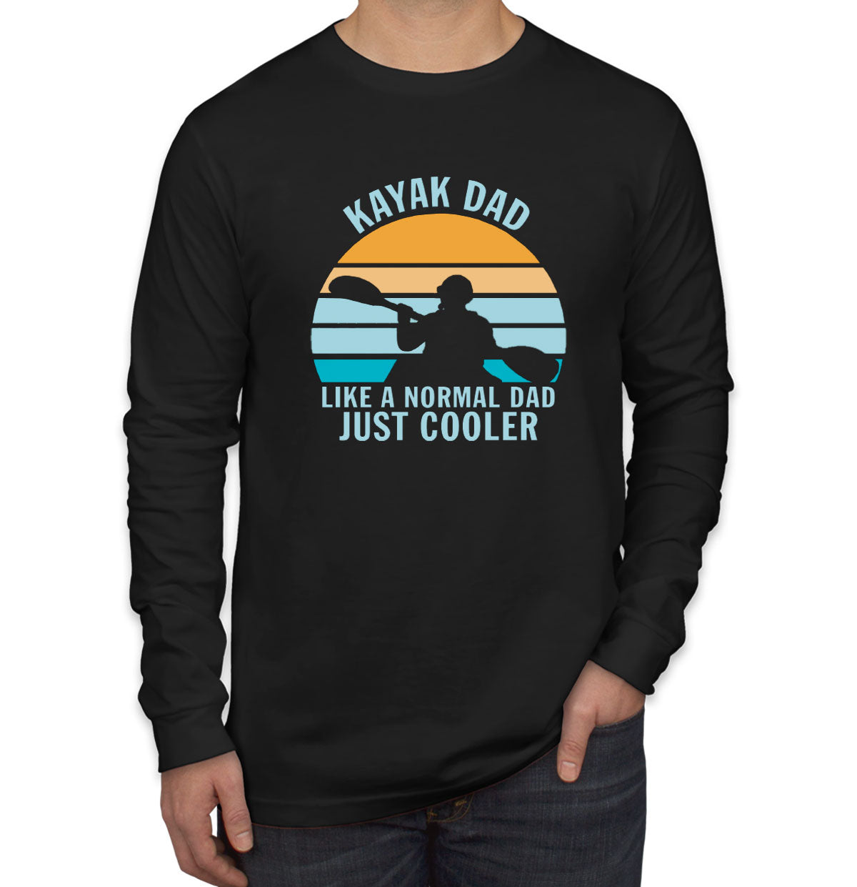 Kayak Dad Men's Long Sleeve Shirt