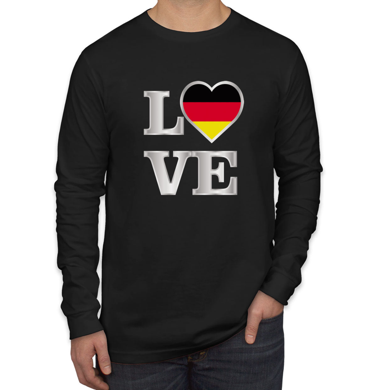 Germany Love Men's Long Sleeve Shirt