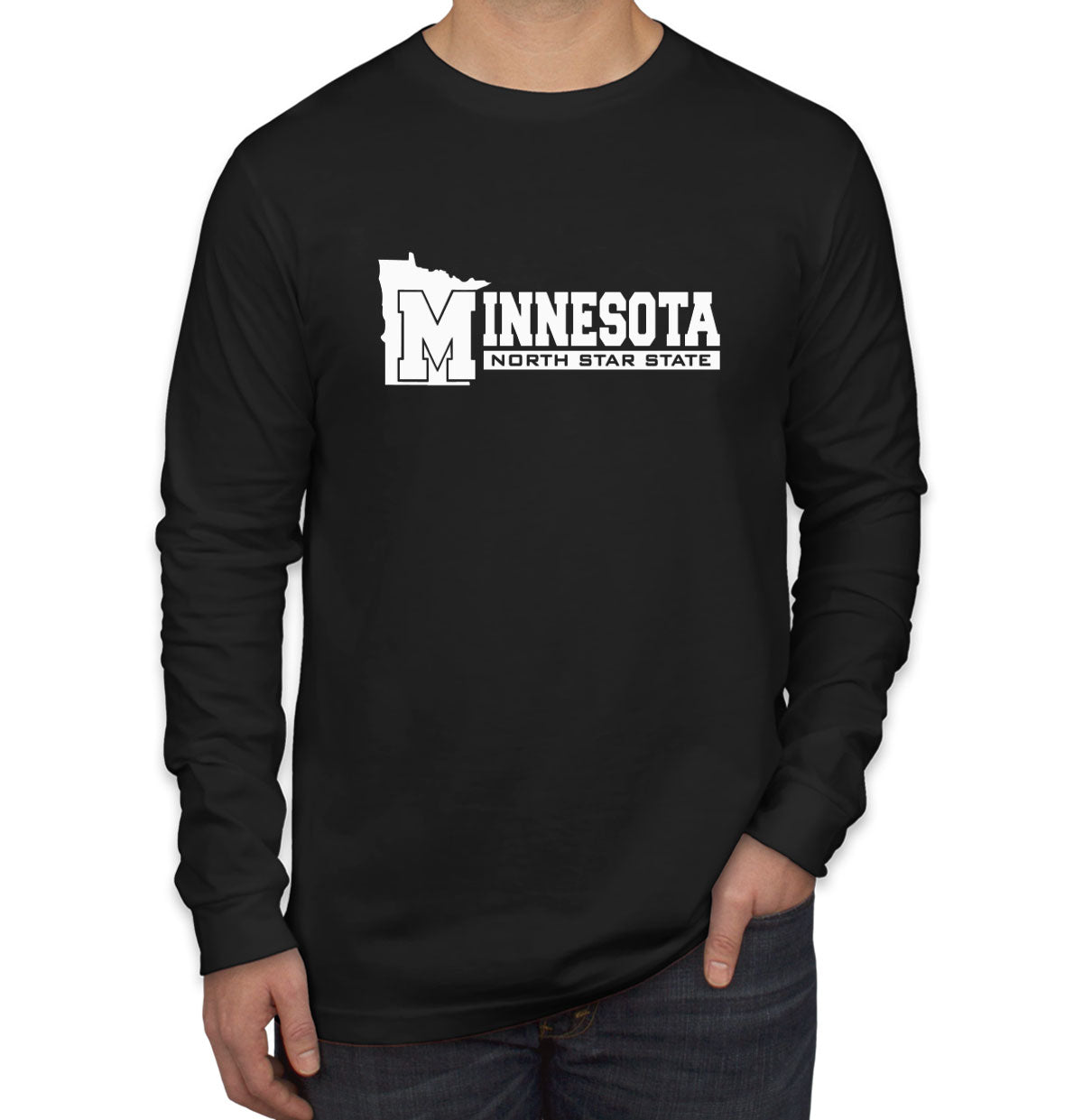 Minnesota North Star State Men's Long Sleeve Shirt