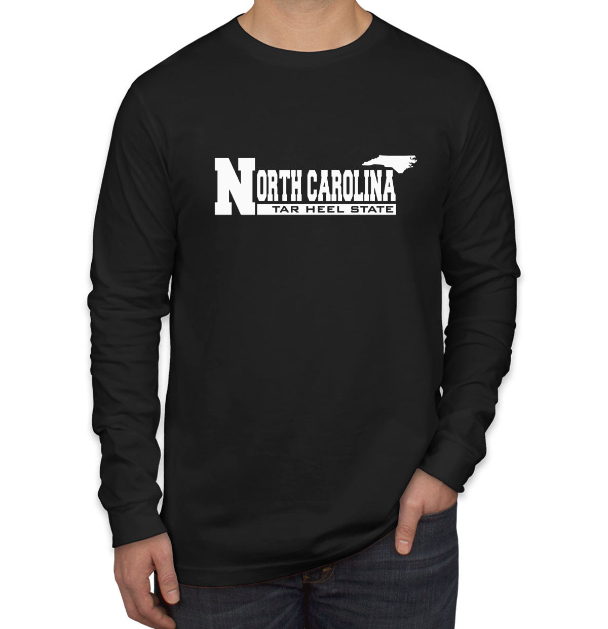 North Carolina Tar Heel State Men's Long Sleeve Shirt